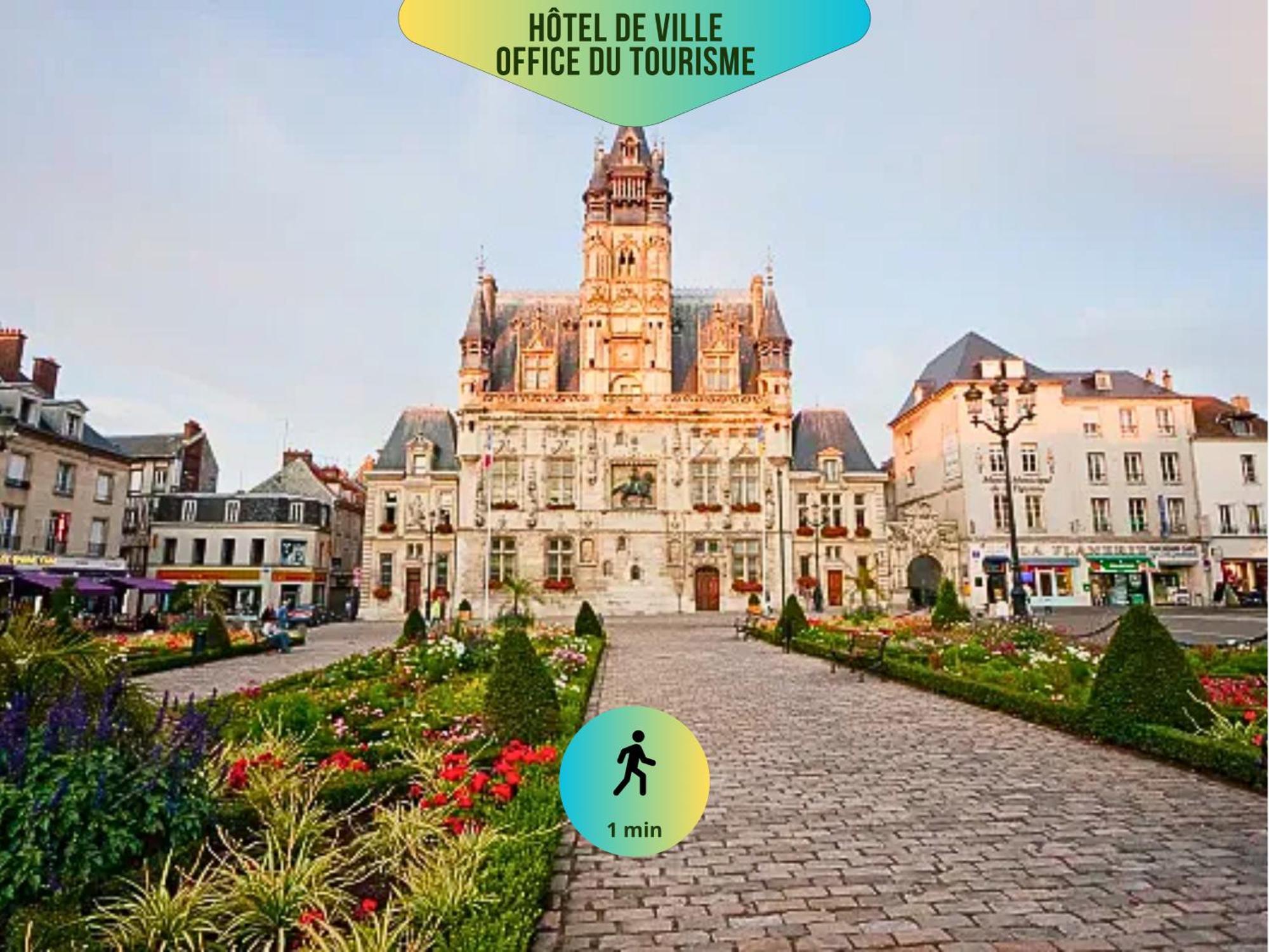 Compiègne Le Corneille - Ideal Pros & Couples - Centre Historique - Chateau 5Min - Gare 10Min - Au Calme - Fibre מראה חיצוני תמונה